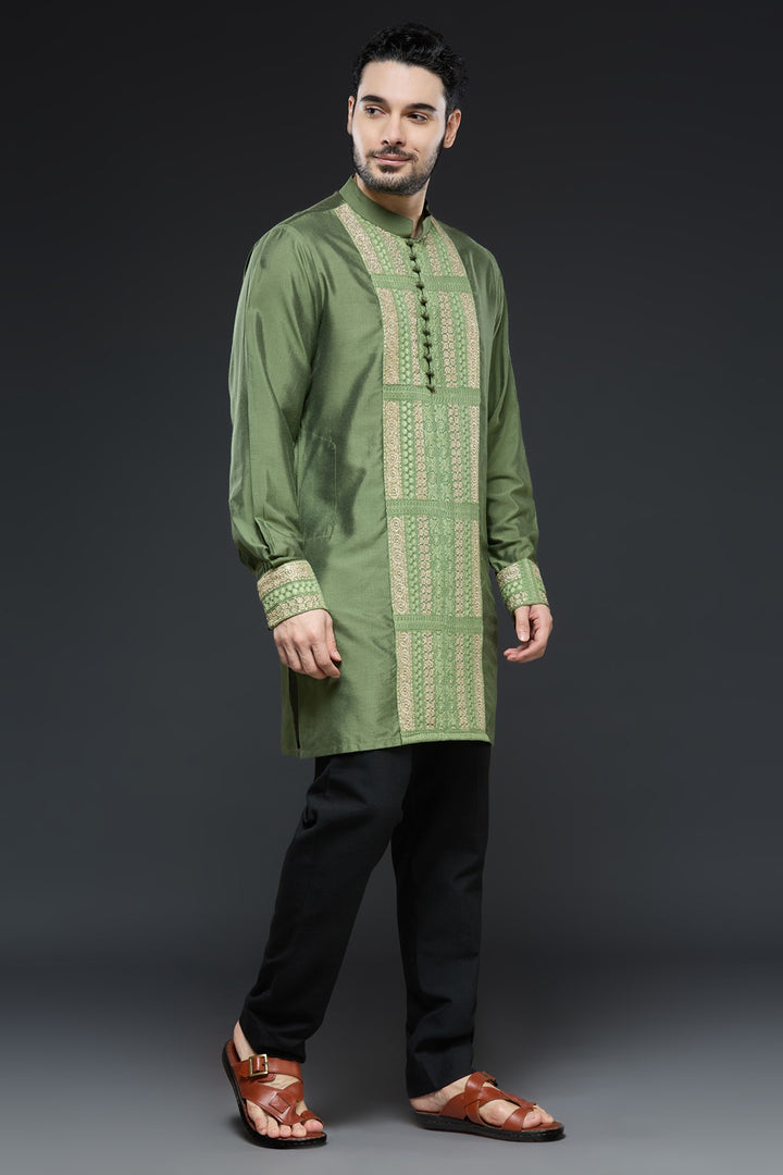 Emerald Green Velvet Jodhpur Jacket Set