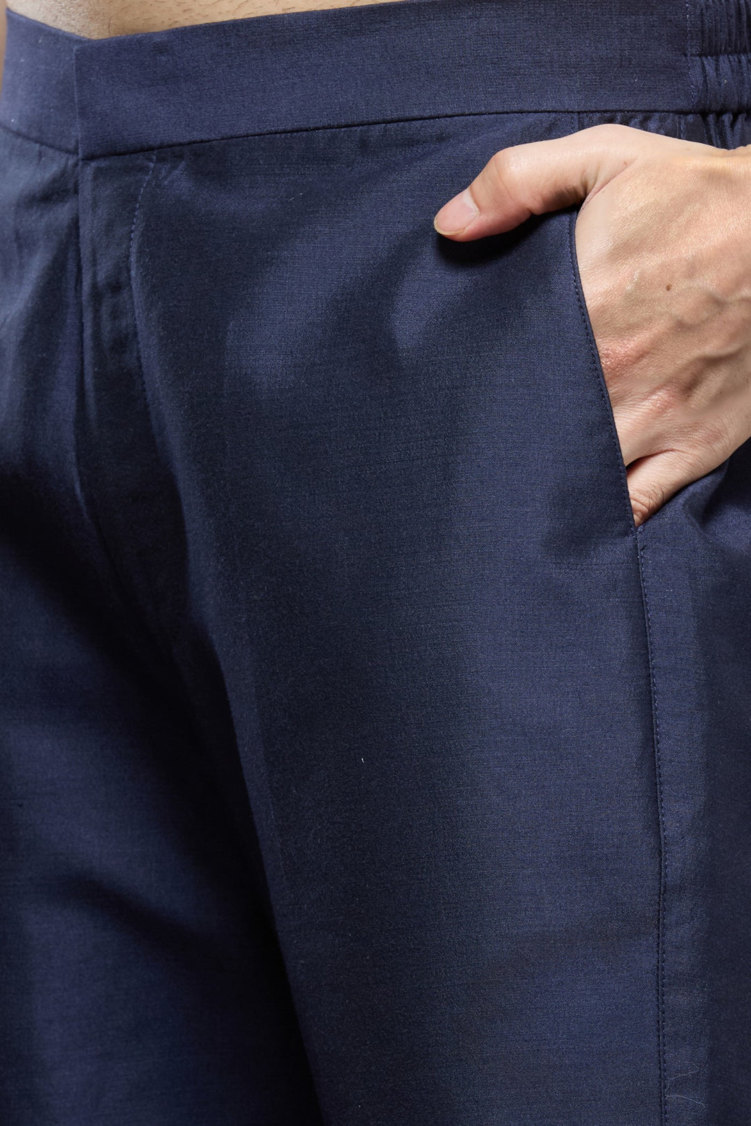 Navy Blue Mirror Sherwani Set