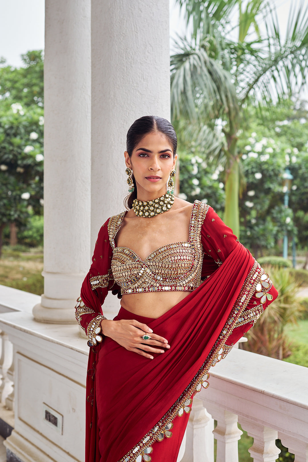 Laal Harsh Saree Set