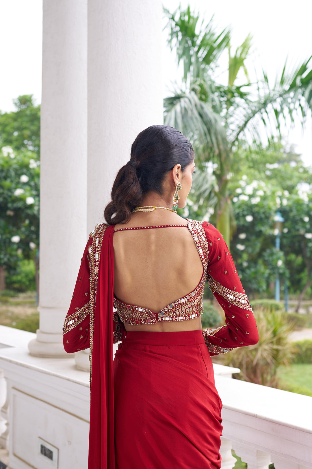 Laal Harsh Saree Set