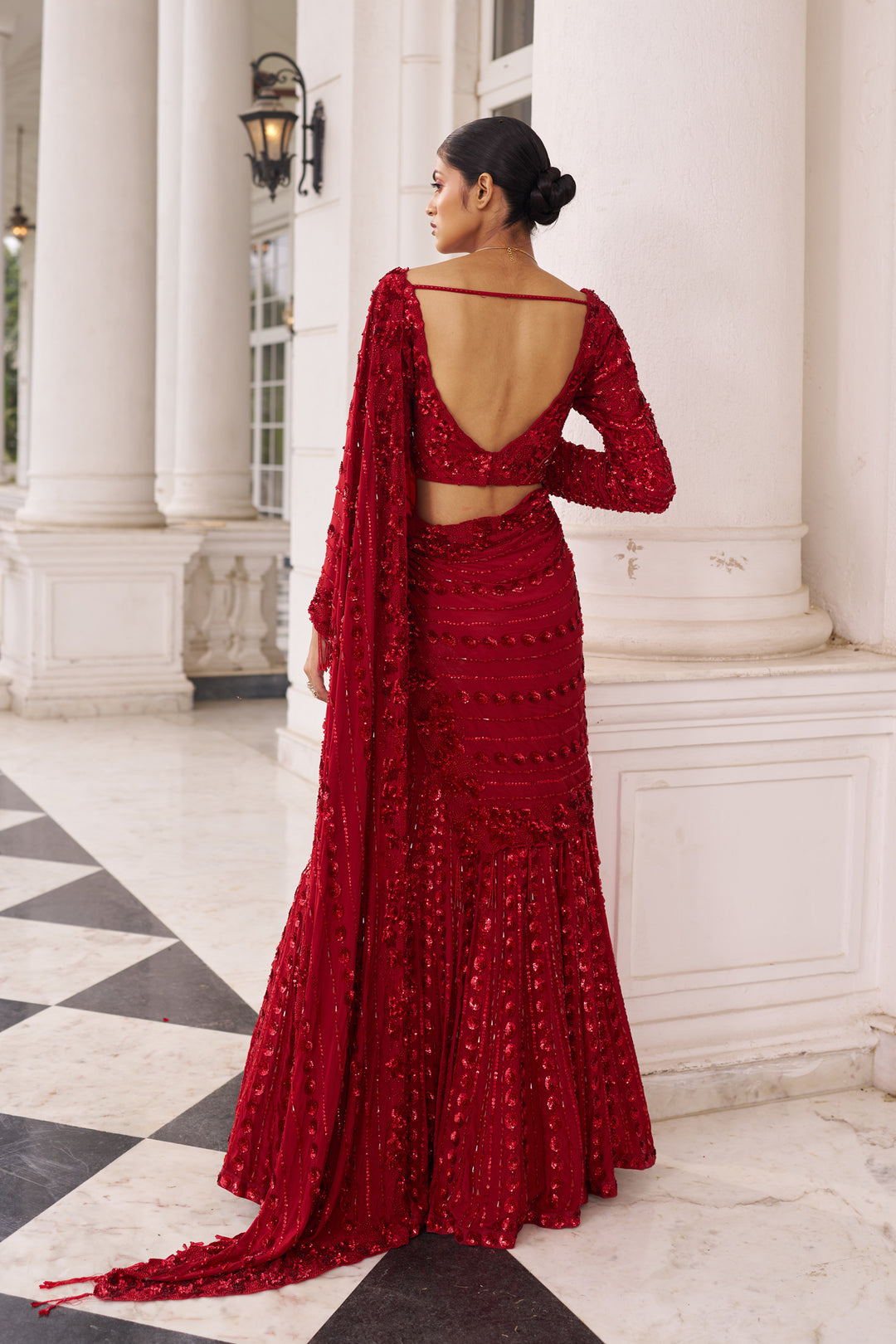 Surkh Umang Laal Saree Set