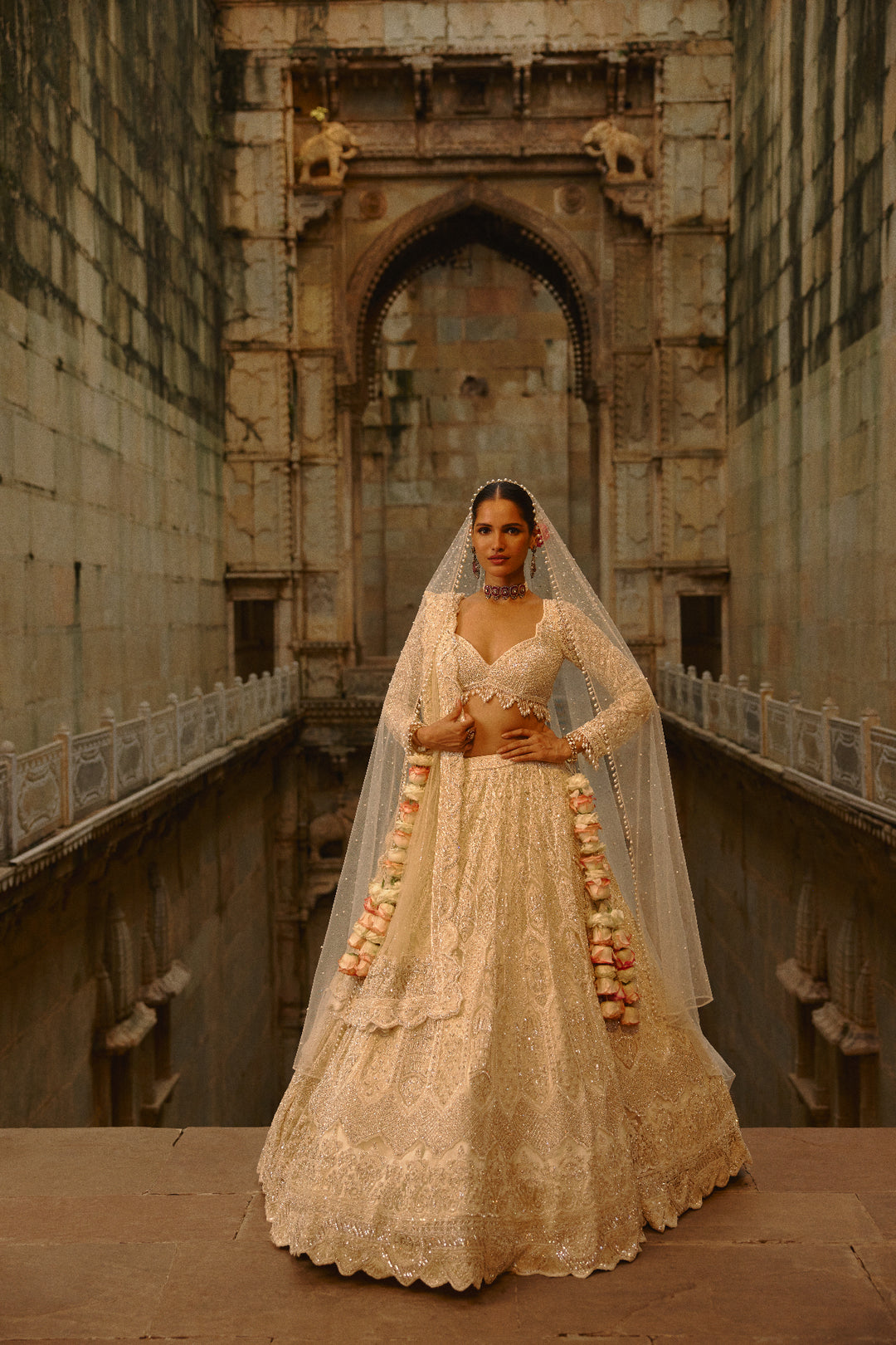 Ivory Noor Lehenga