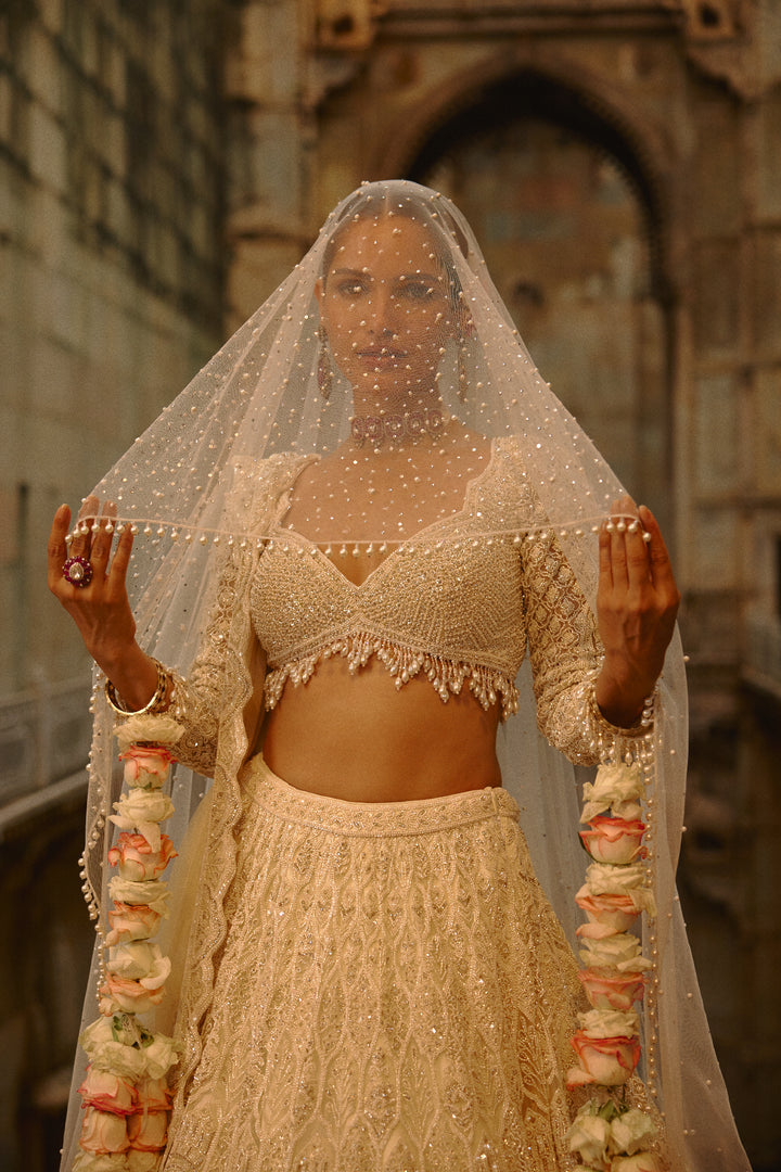 Ivory Noor Lehenga