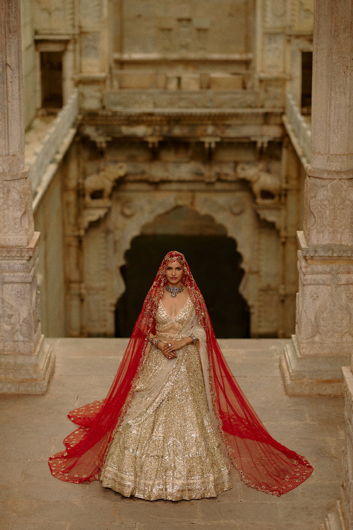 Gold Ziya Lehenga