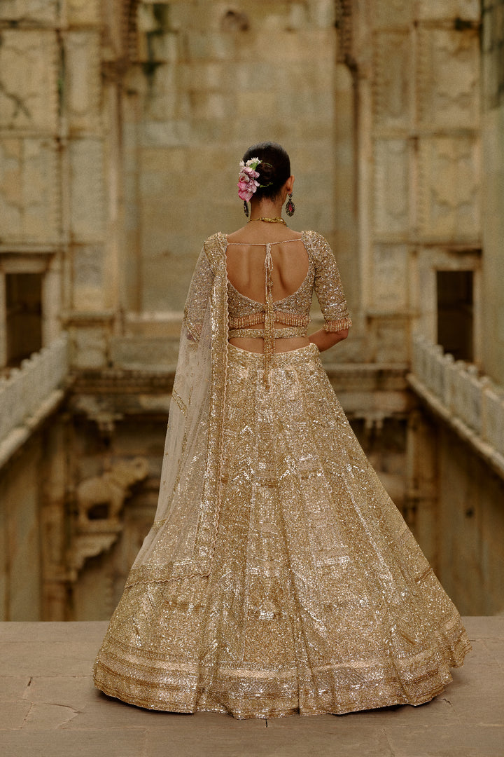 Gold Ziya Lehenga