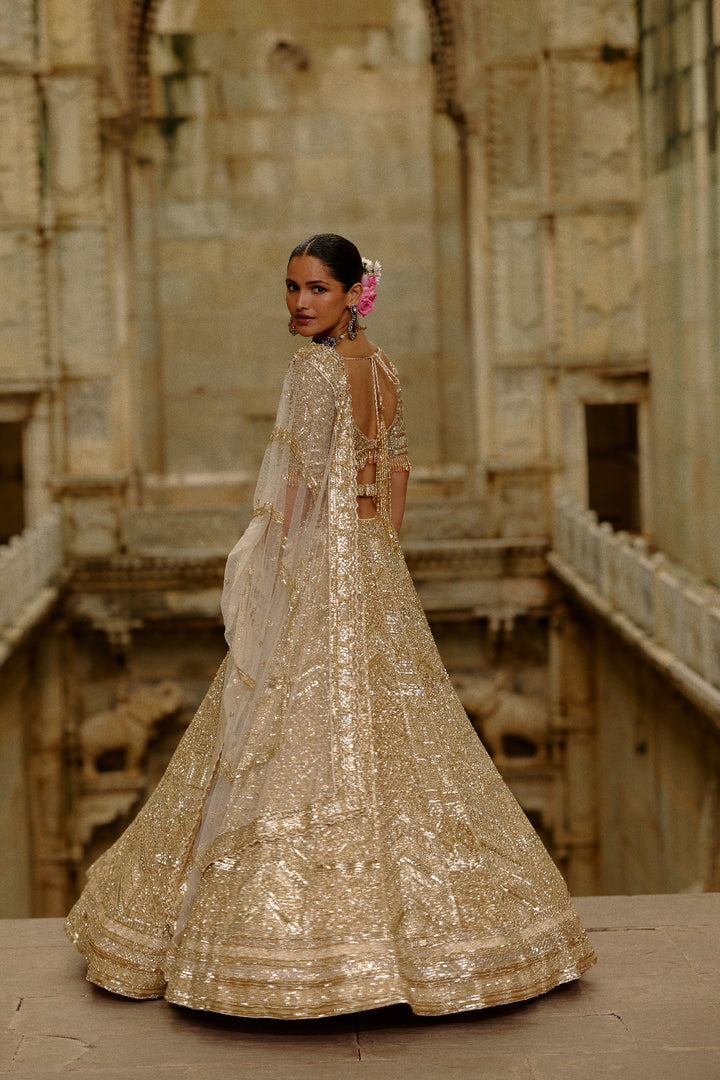 Gold Ziya Lehenga