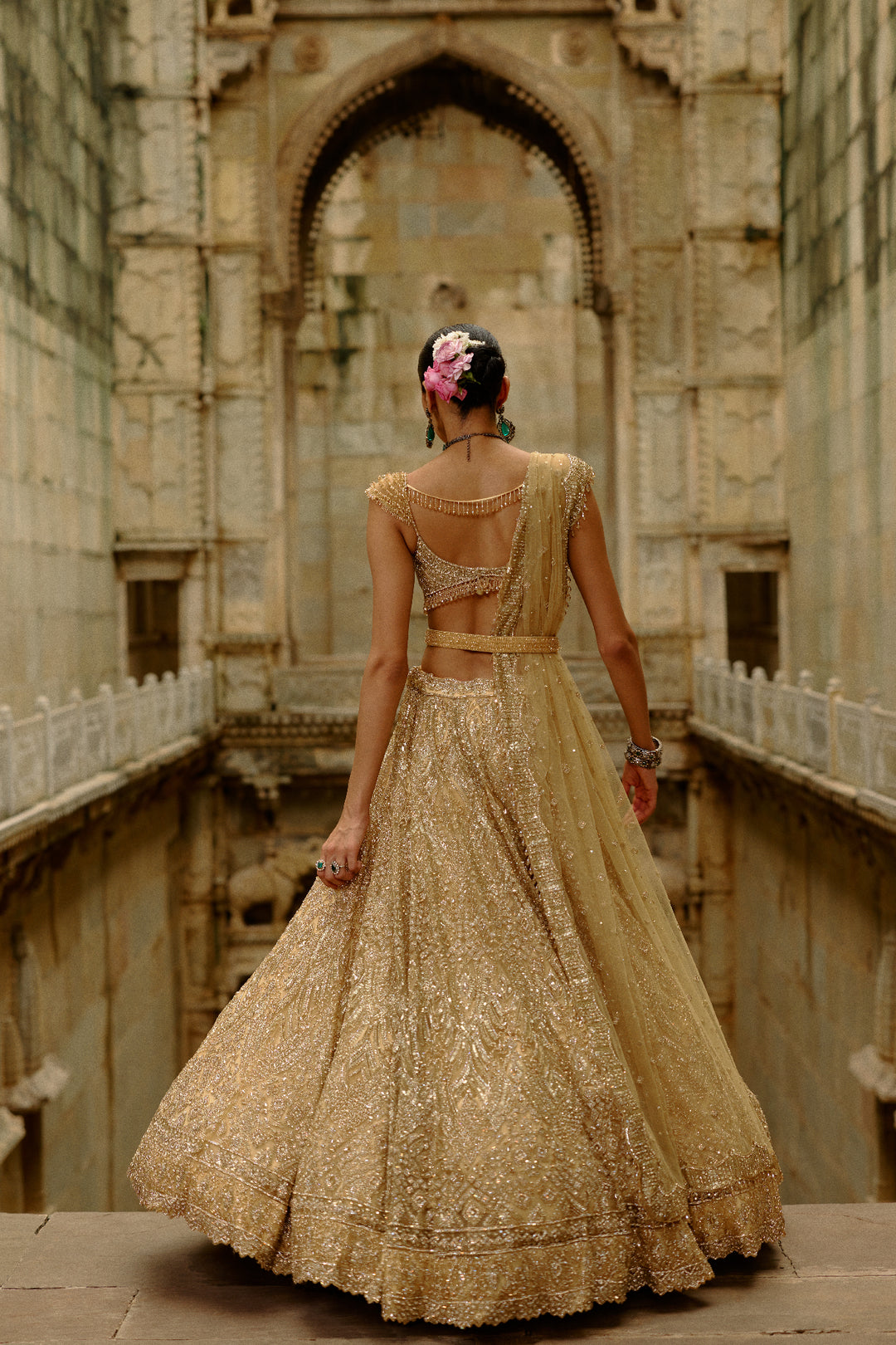 Gold Reva Lehenga