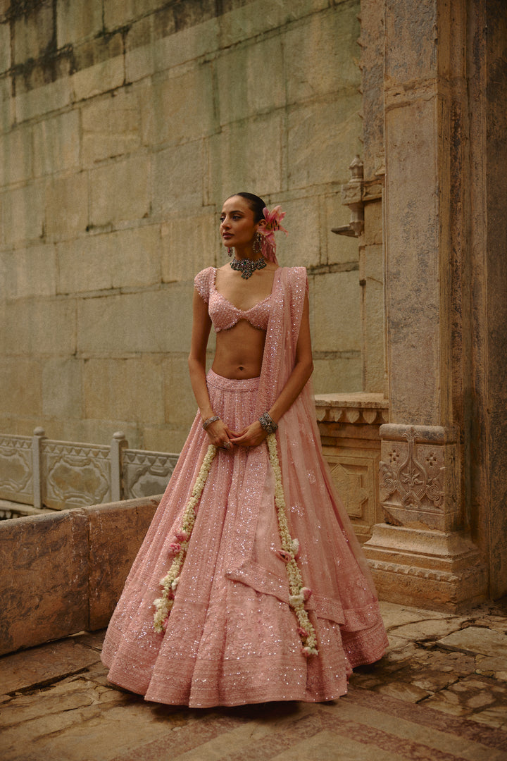 Pink Naza Lehenga