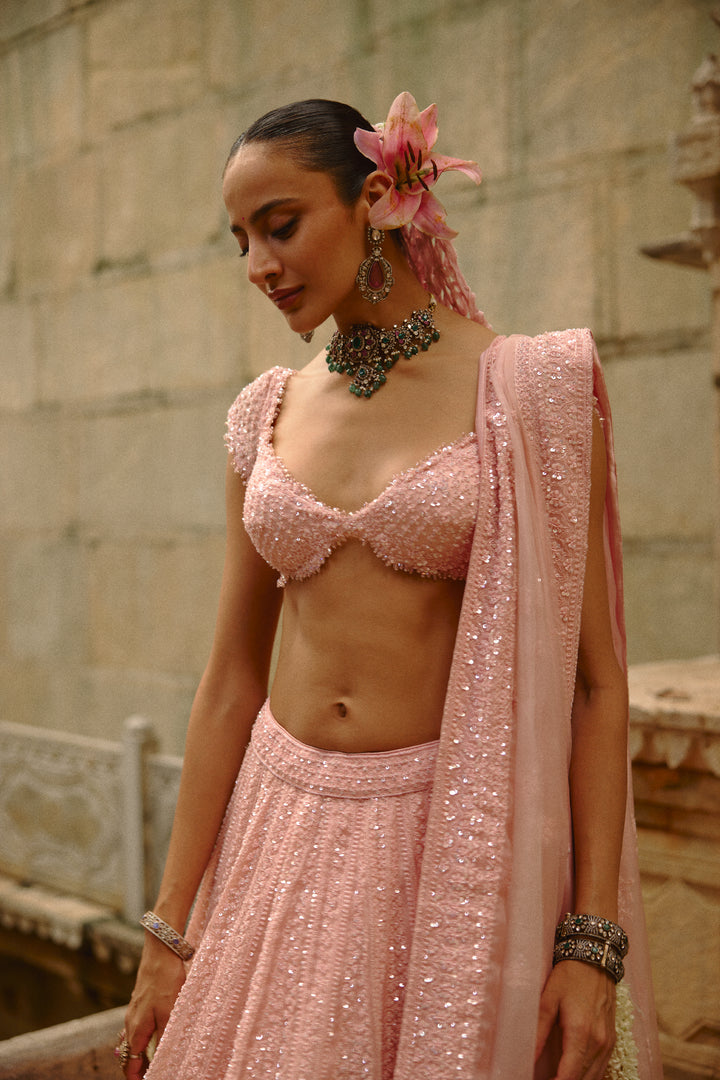 Pink Naza Lehenga