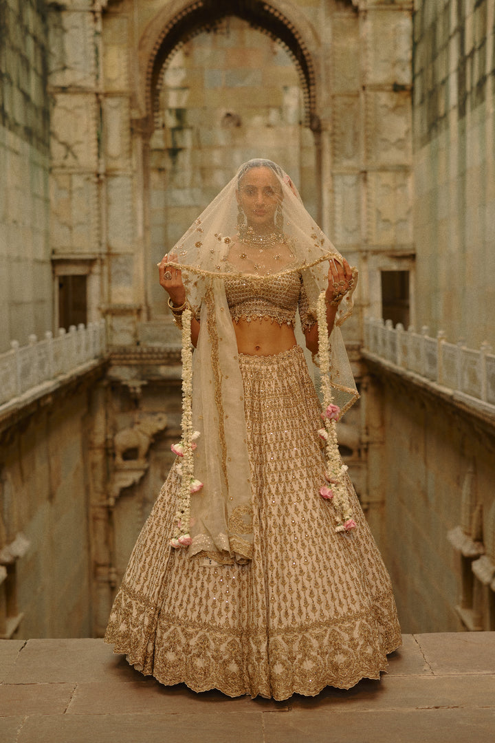 Cream Eira Lehenga