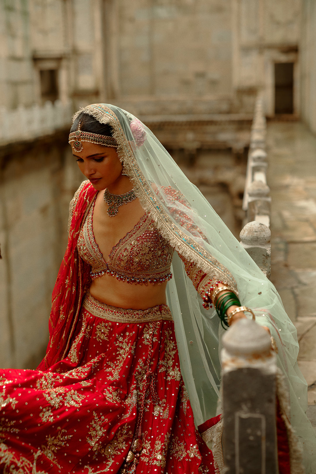 Reet Beadwork Lehenga