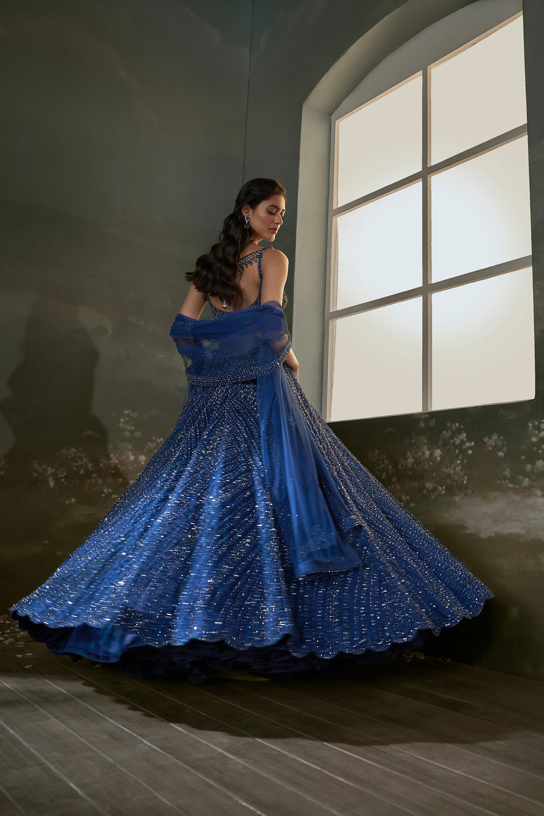 Midnight Blue Lehenga Choli Set