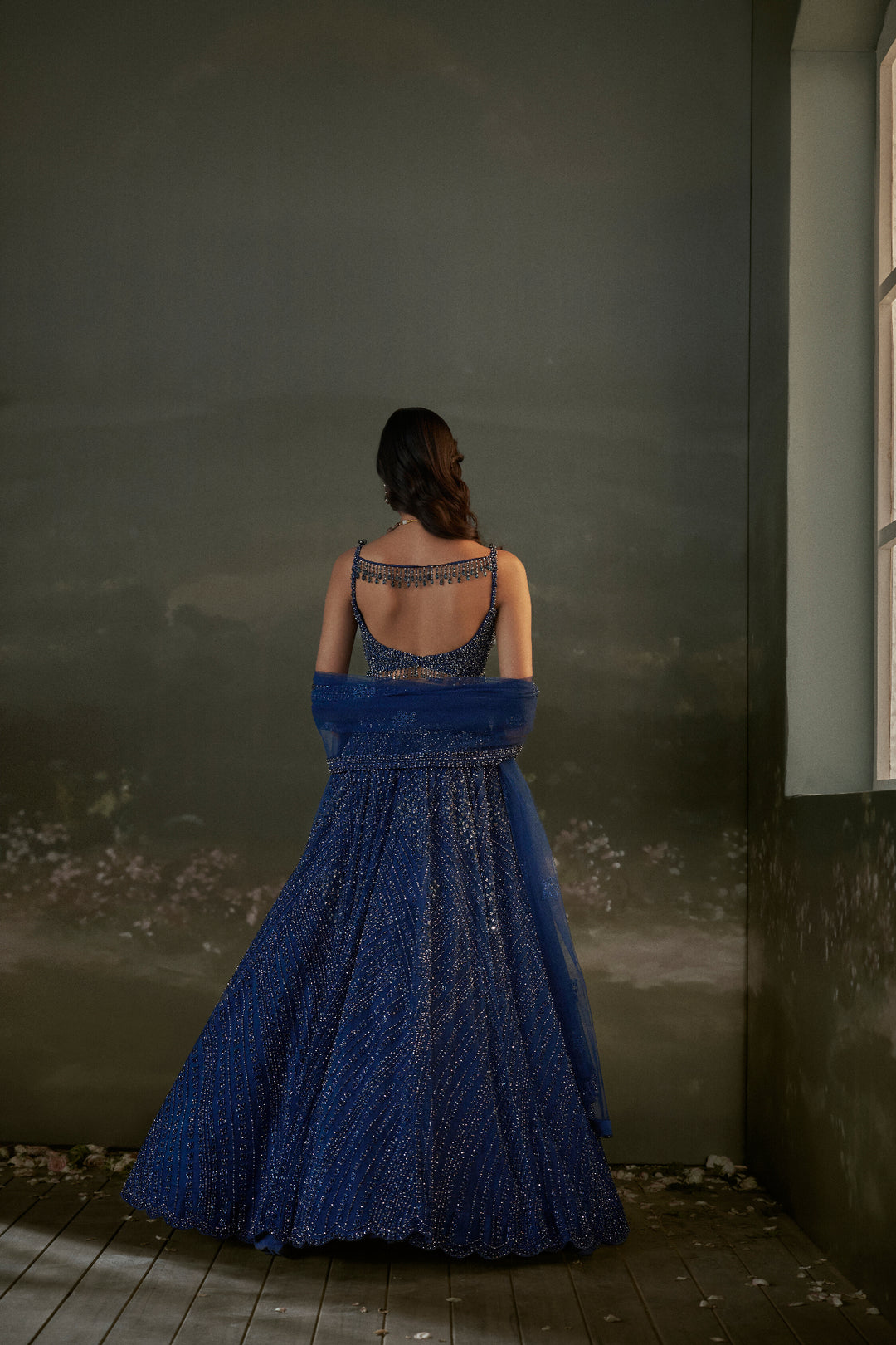 Midnight Blue Lehenga Choli Set