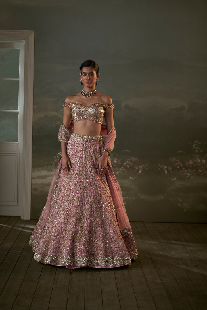 Old Rose Lehenga Choli Set