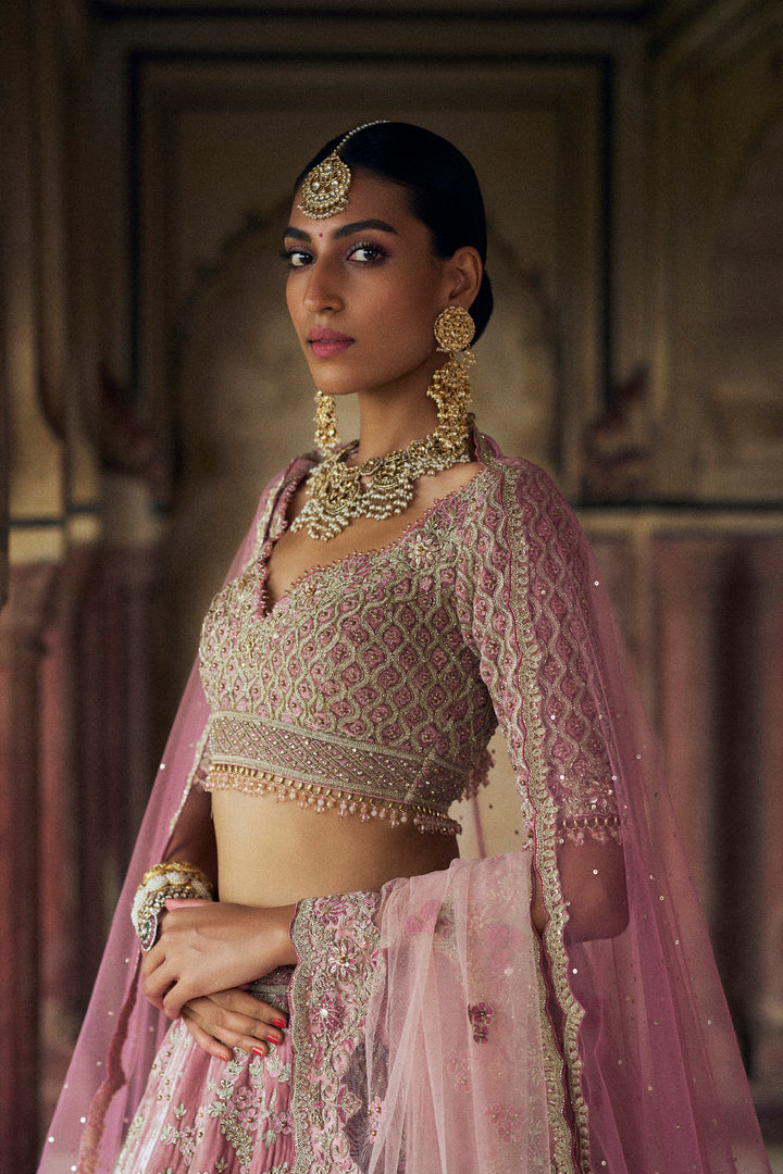 Blush Pink Mahi Lehenga