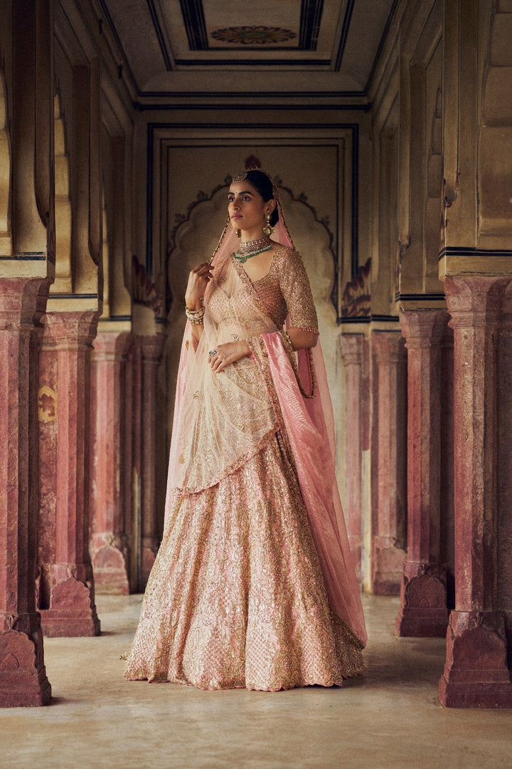 Peach Khwaab Lehenga