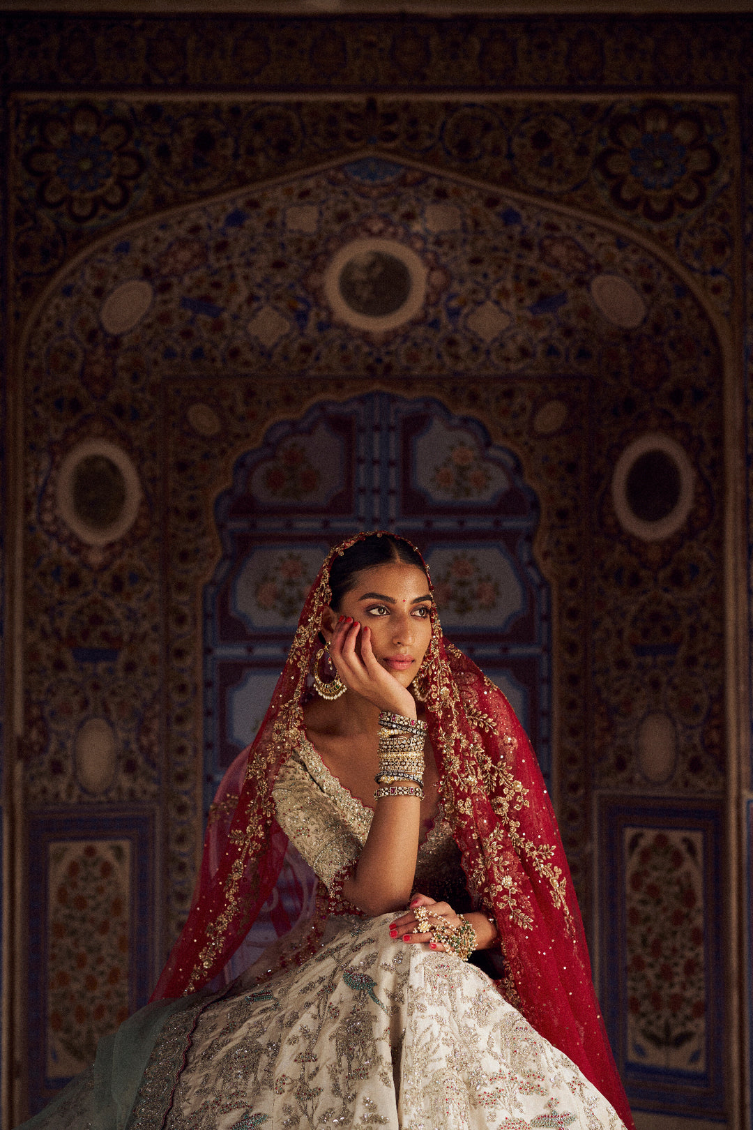 Silver Kashf Lehenga