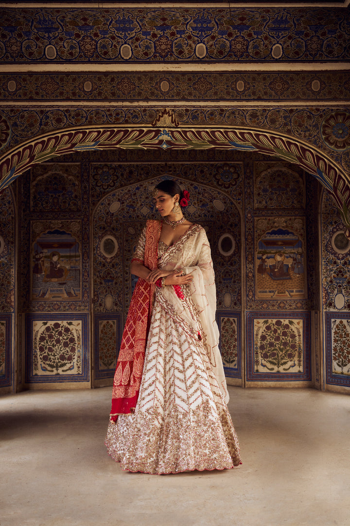 Ivory Aarzoo Lehenga