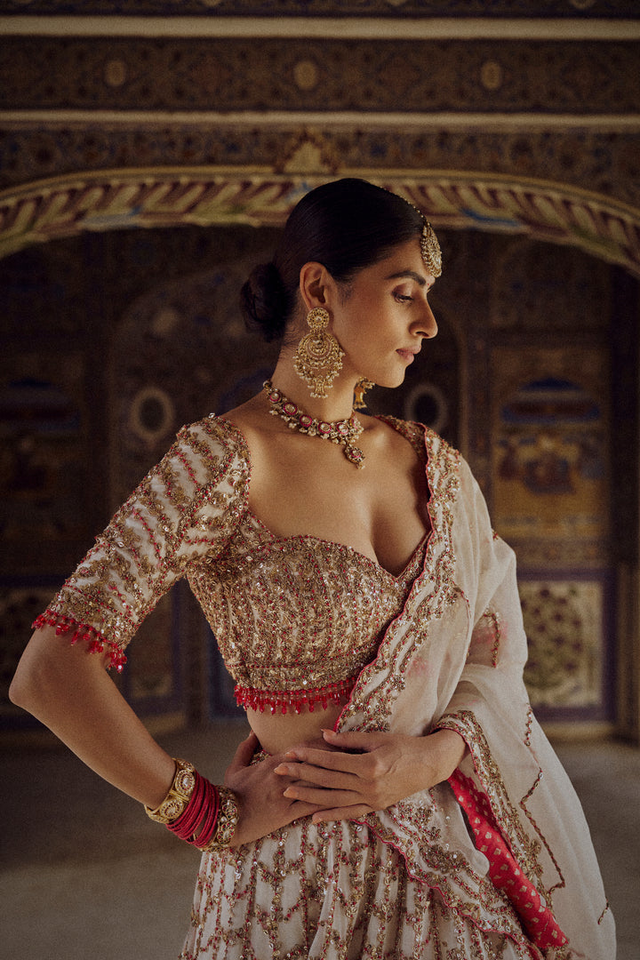 Ivory Aarzoo Lehenga