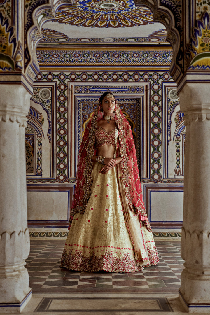 Gold Afsana Lehenga