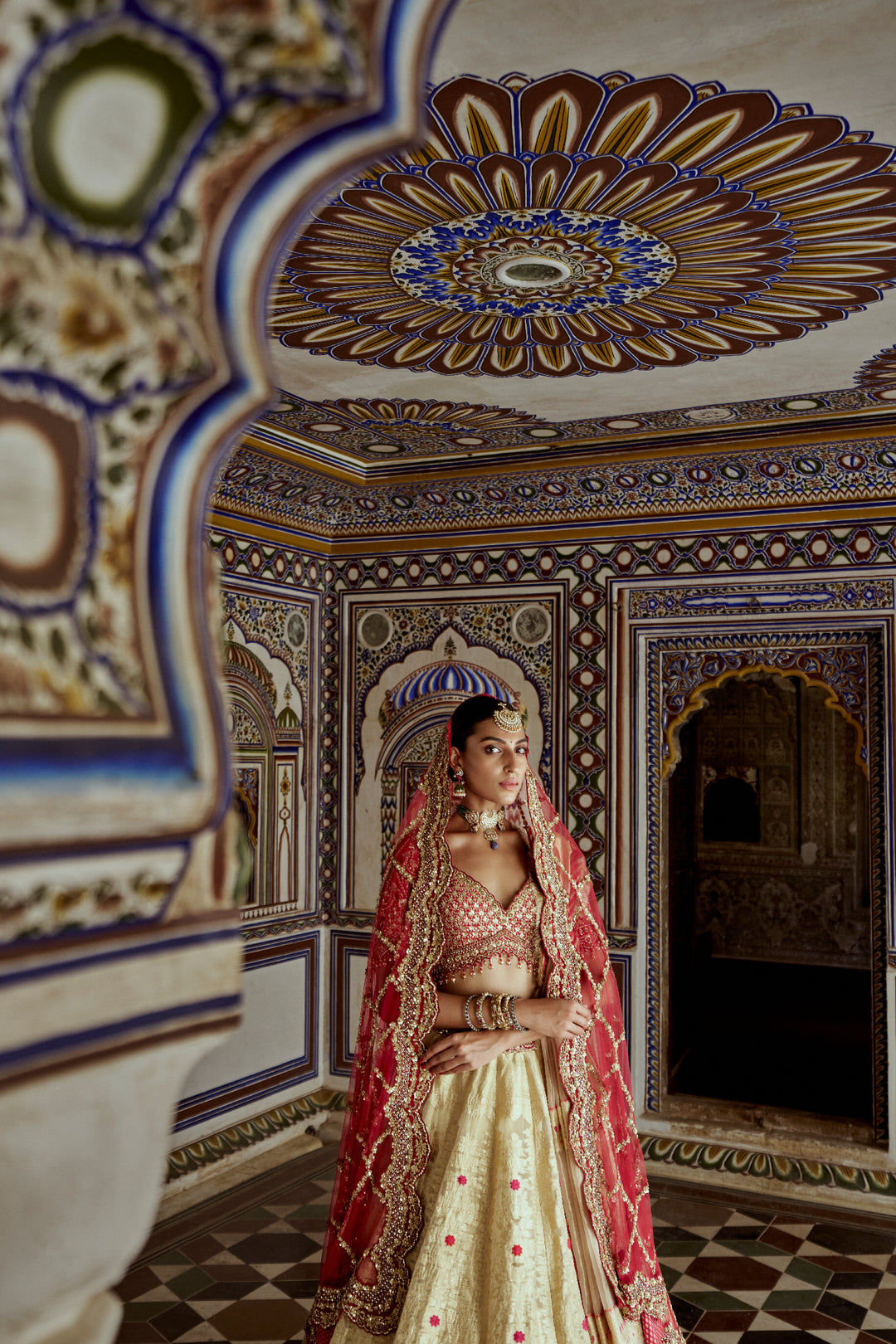 Gold Afsana Lehenga