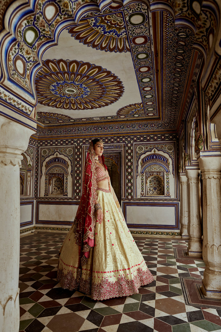 Gold Afsana Lehenga