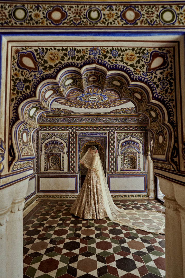 Champagne Sitara Lehenga