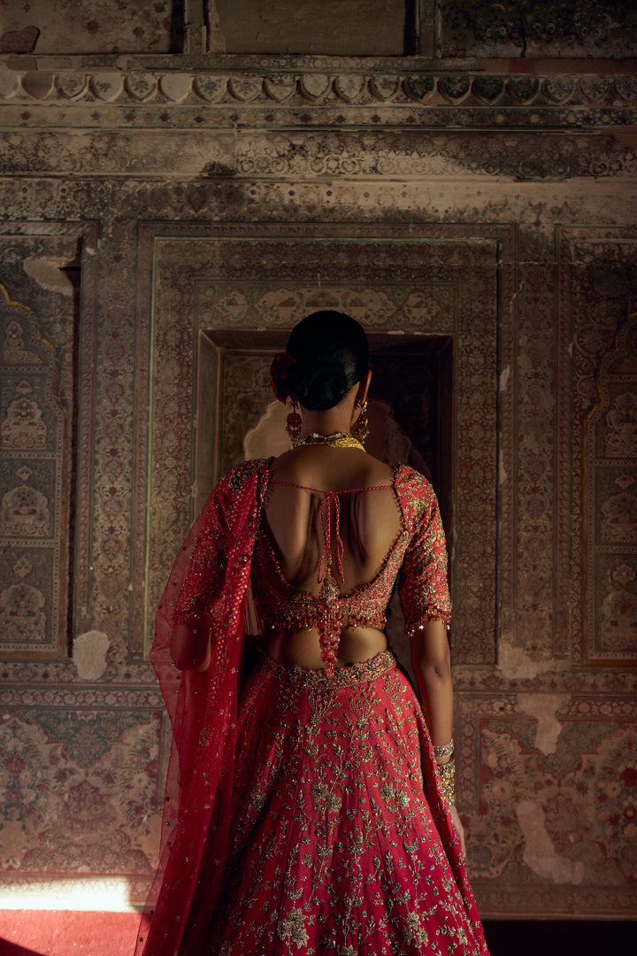 Ombré Leher Lehenga
