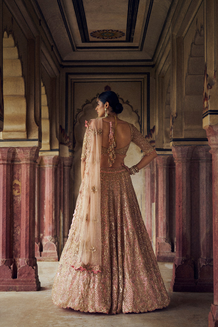 Peach Khwaab Lehenga