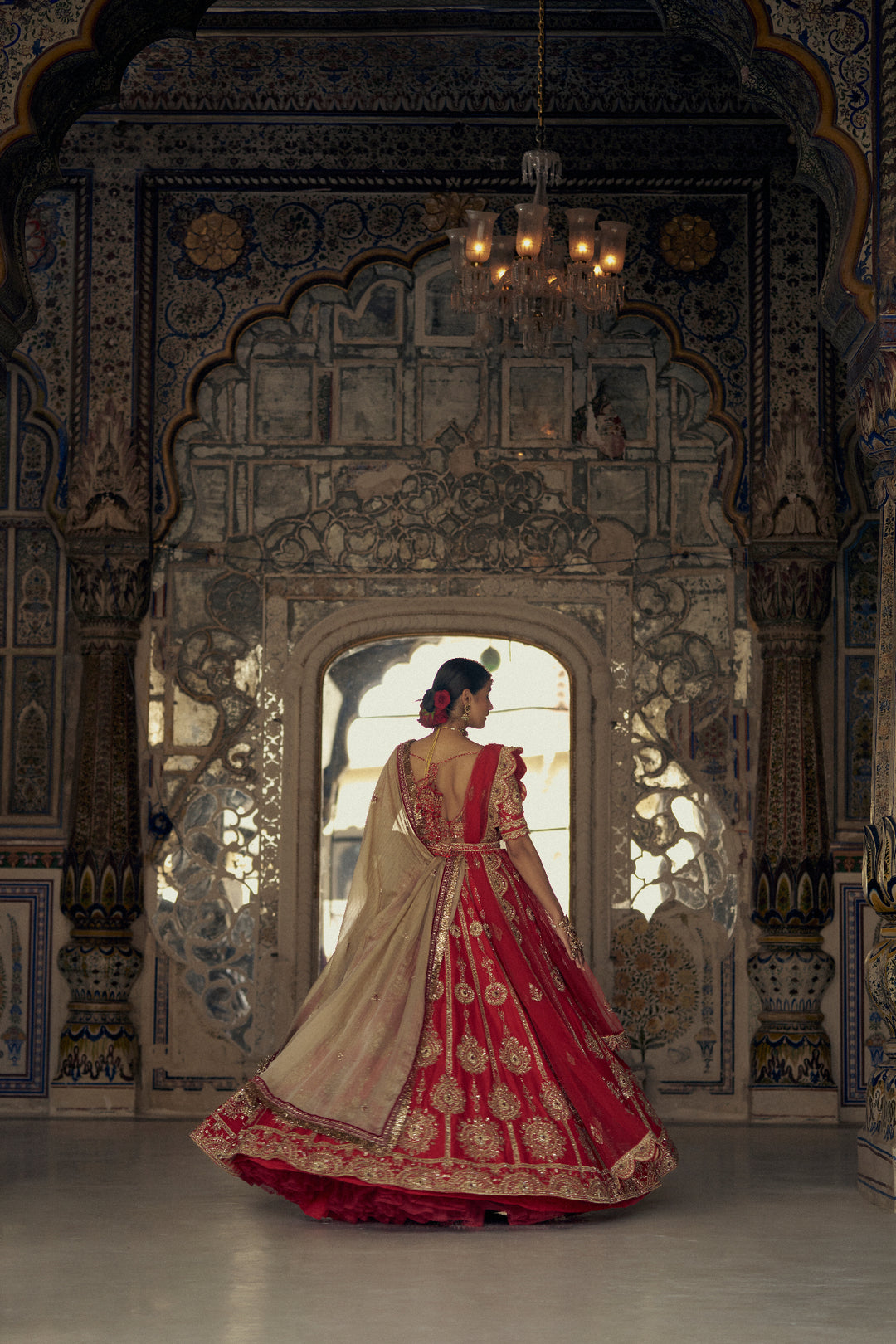Red Rivaayat Lehenga