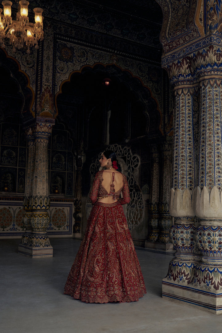 Red Ruh Lehenga