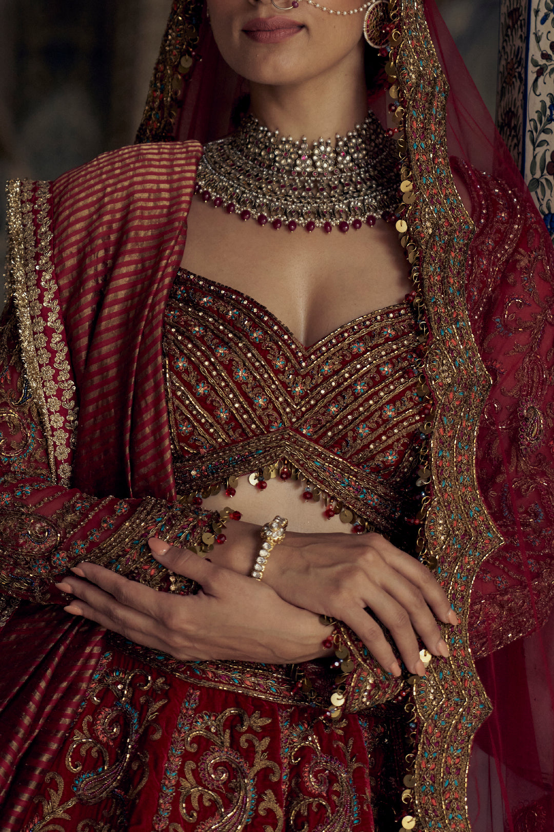 Red Ruh Lehenga