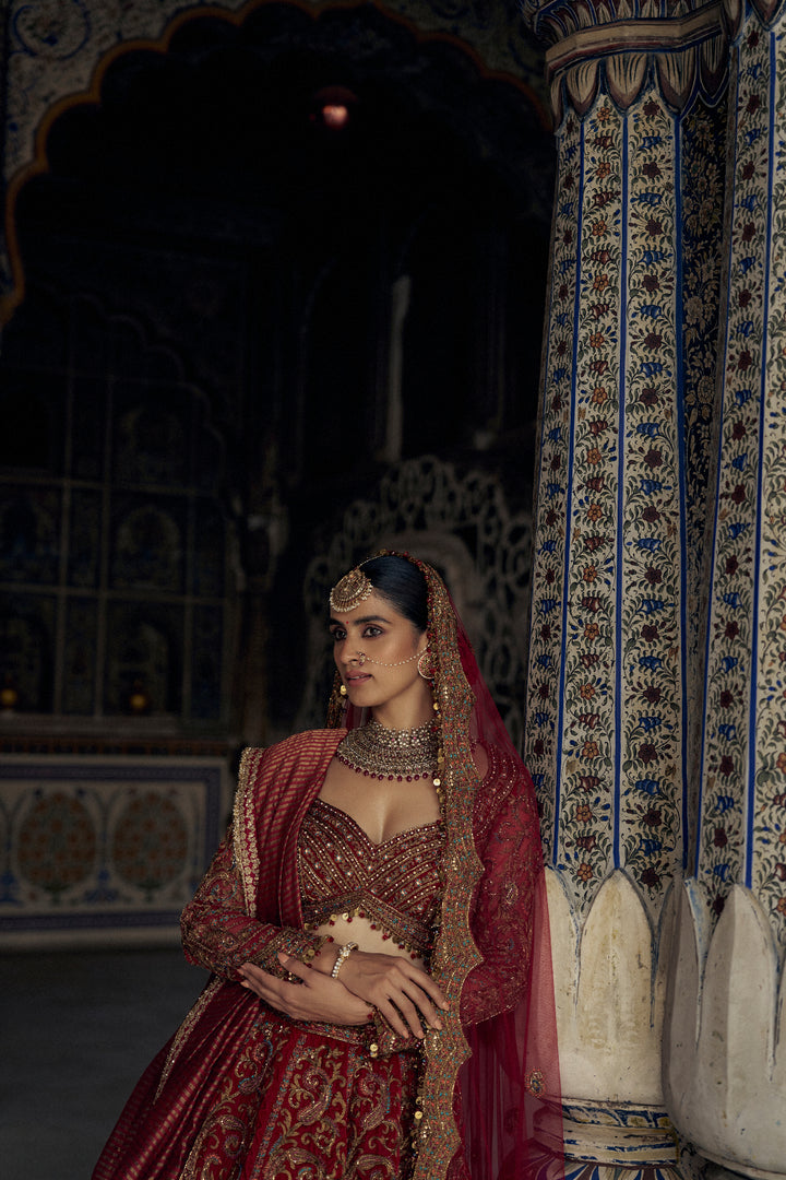 Red Ruh Lehenga