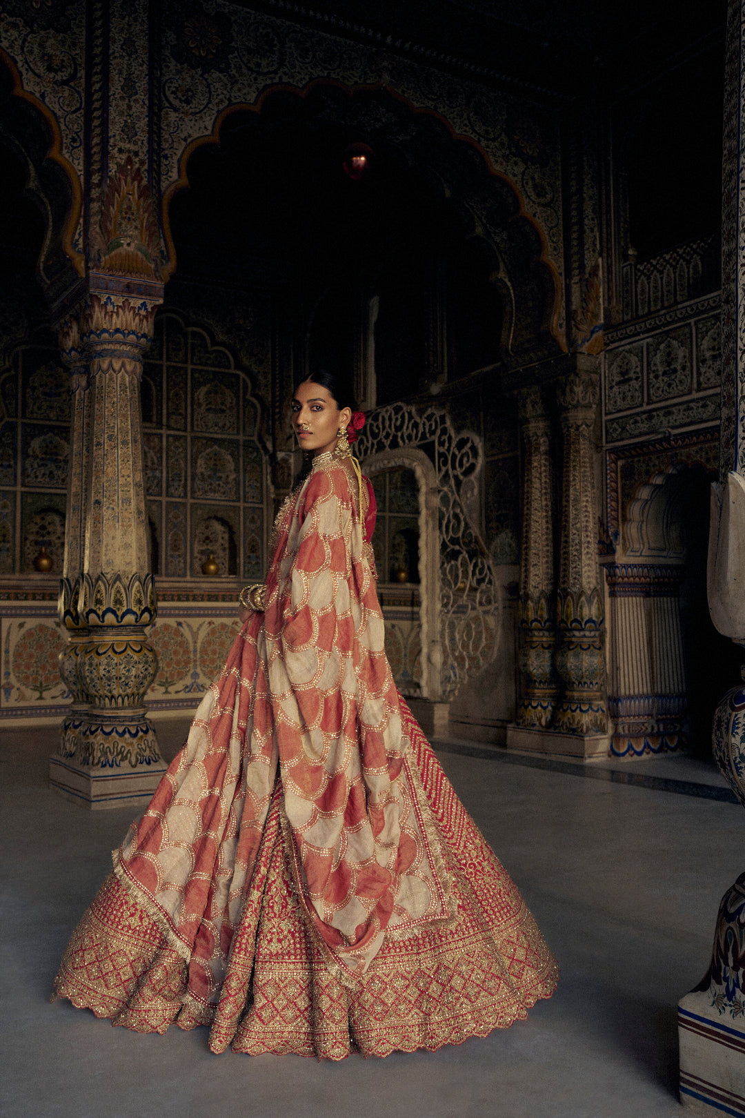 Red Ziya Lehenga