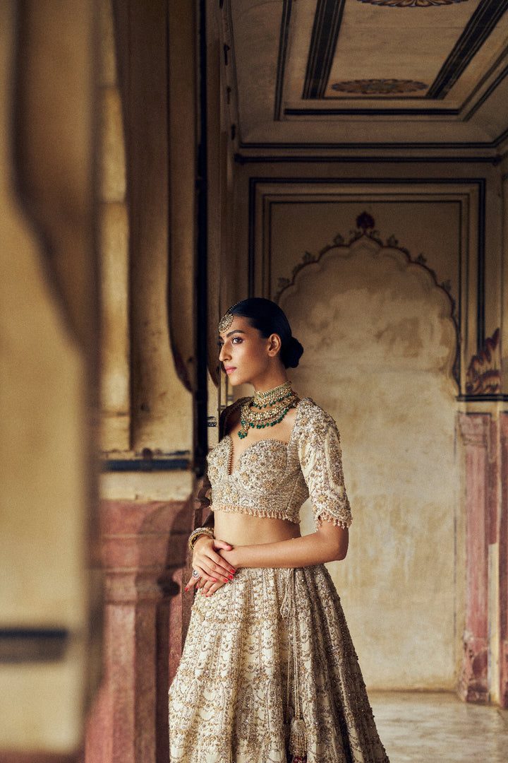 Gold Noori Lehenga
