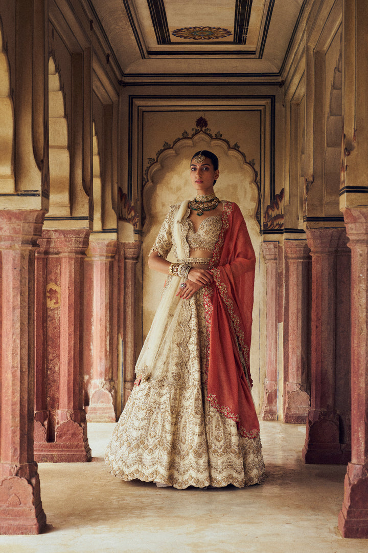 Gold Noori Lehenga