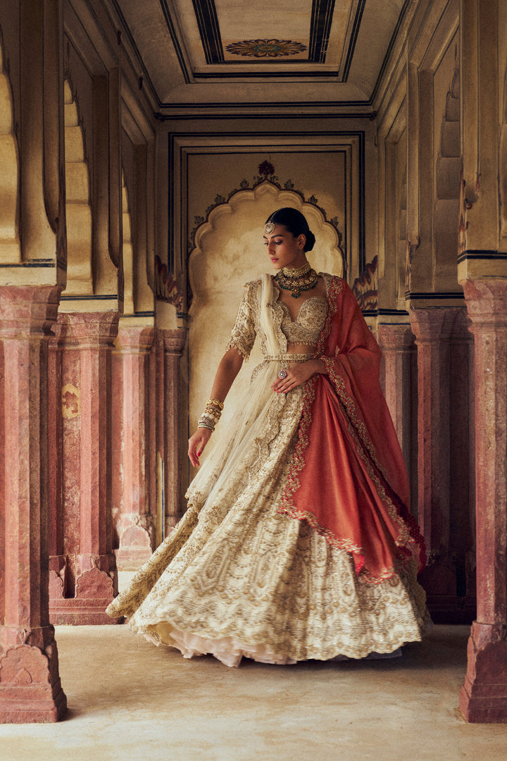 Gold Noori Lehenga