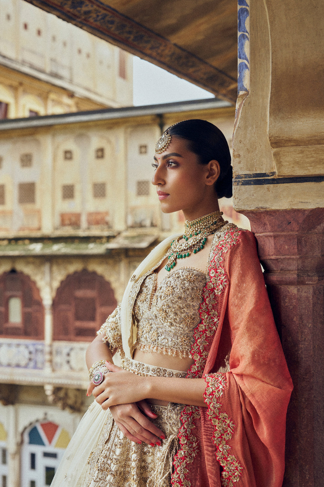 Gold Noori Lehenga