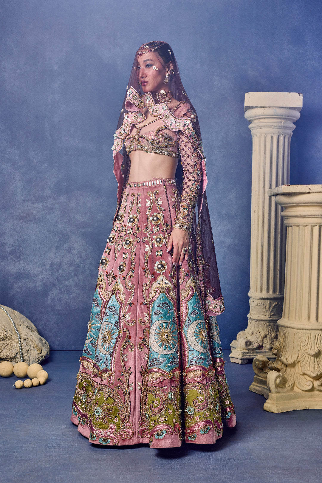 The Velvet Siren - Full Lehenga Set