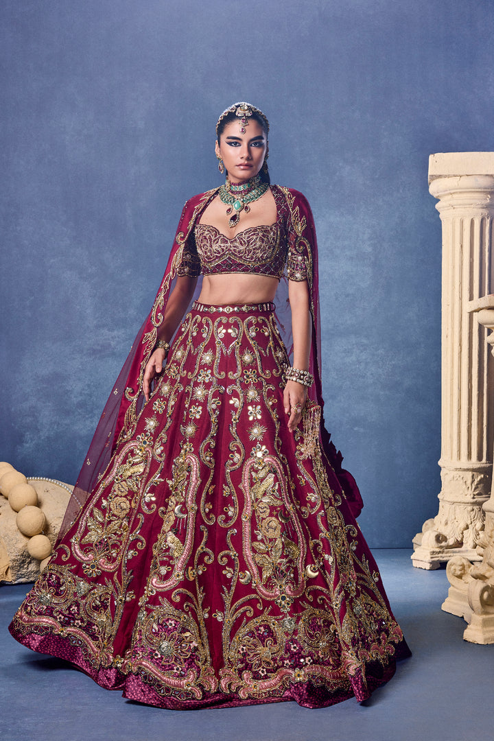 Rouge Devotion - Lehenga Set