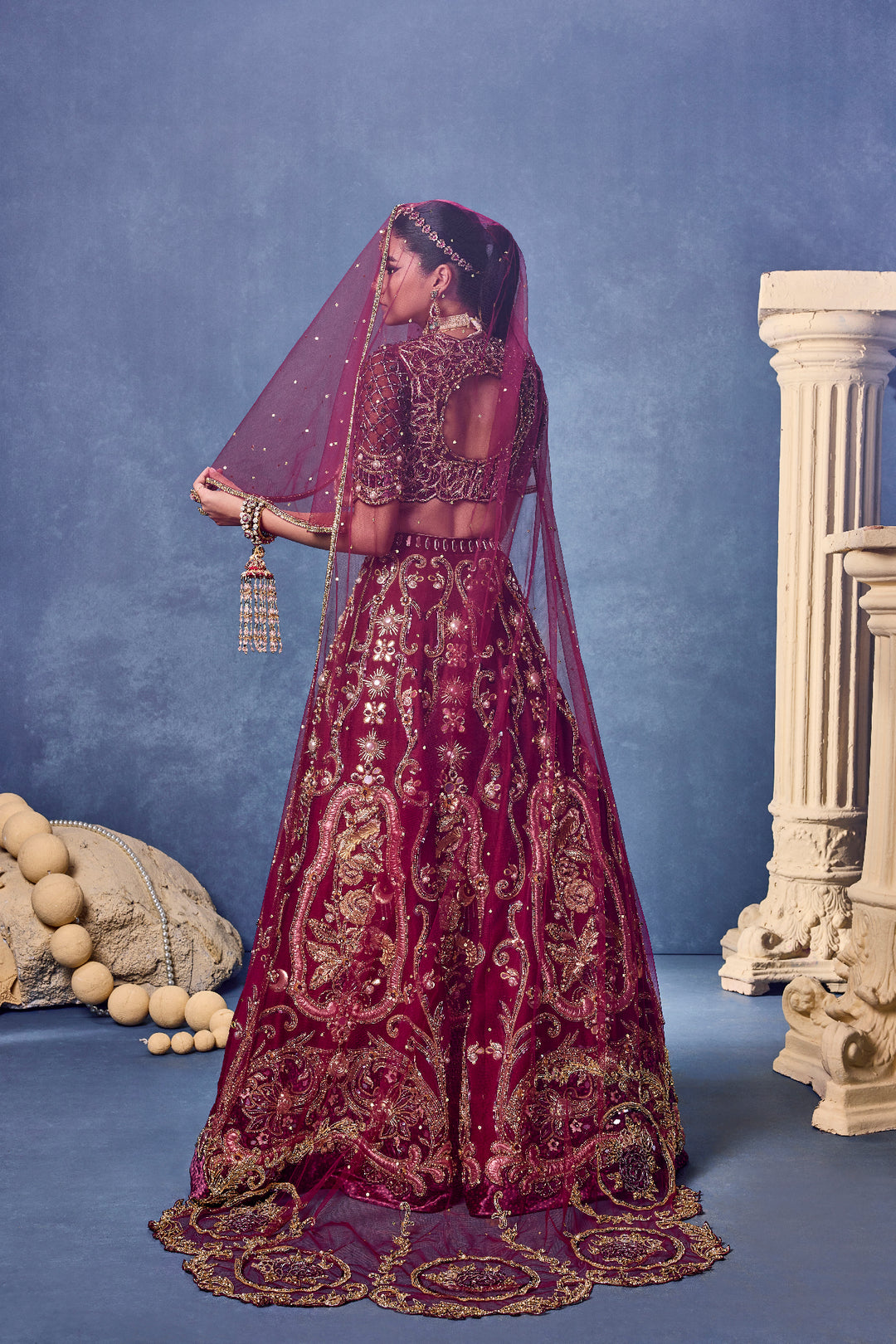 Rouge Devotion - Lehenga Set