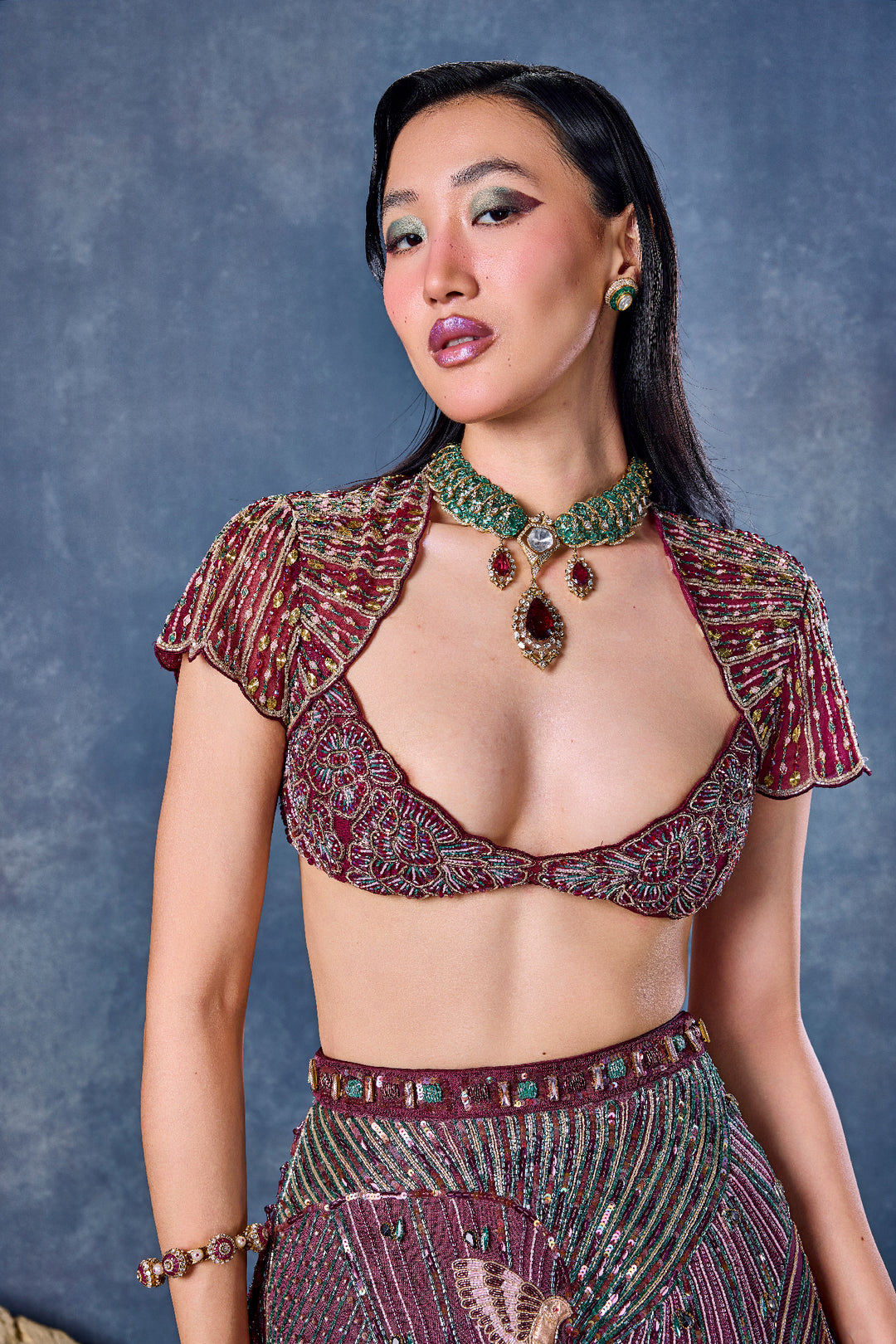 Halo After Dark - Full Lehenga Set