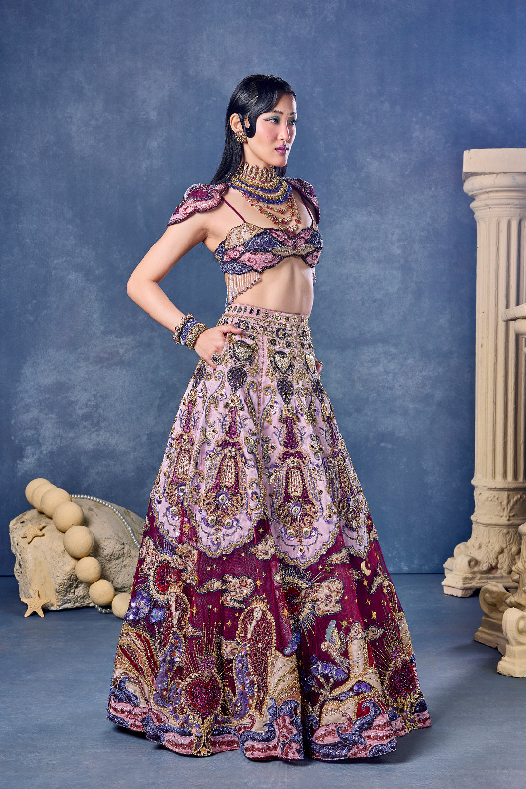 Wings Of Desire - Full Lehenga Set