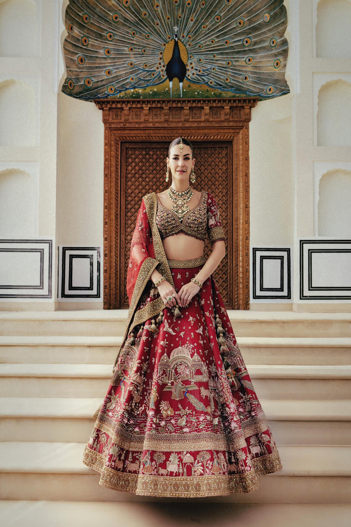 Pichwai Mahal Lehenga set