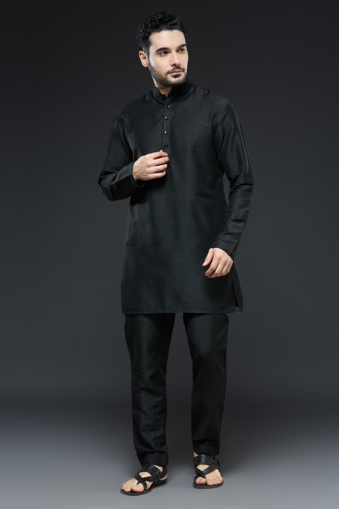 Black Mirror Sherwani Set