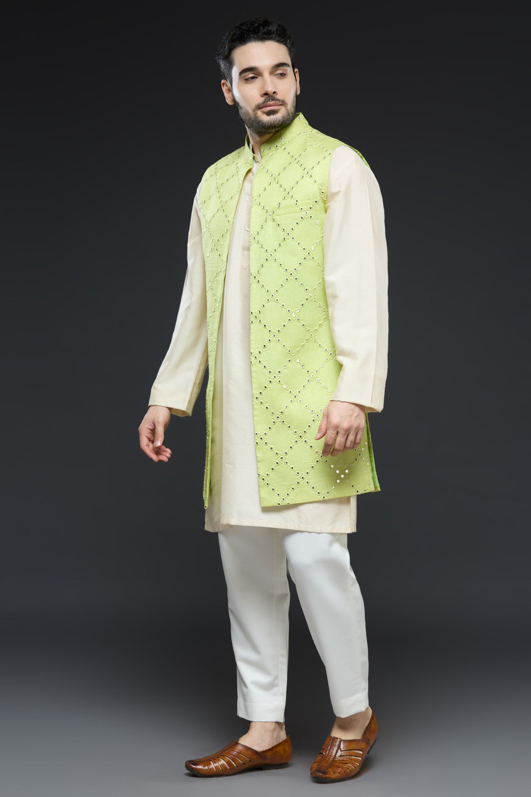 Bright Green Jacket Mirror Set