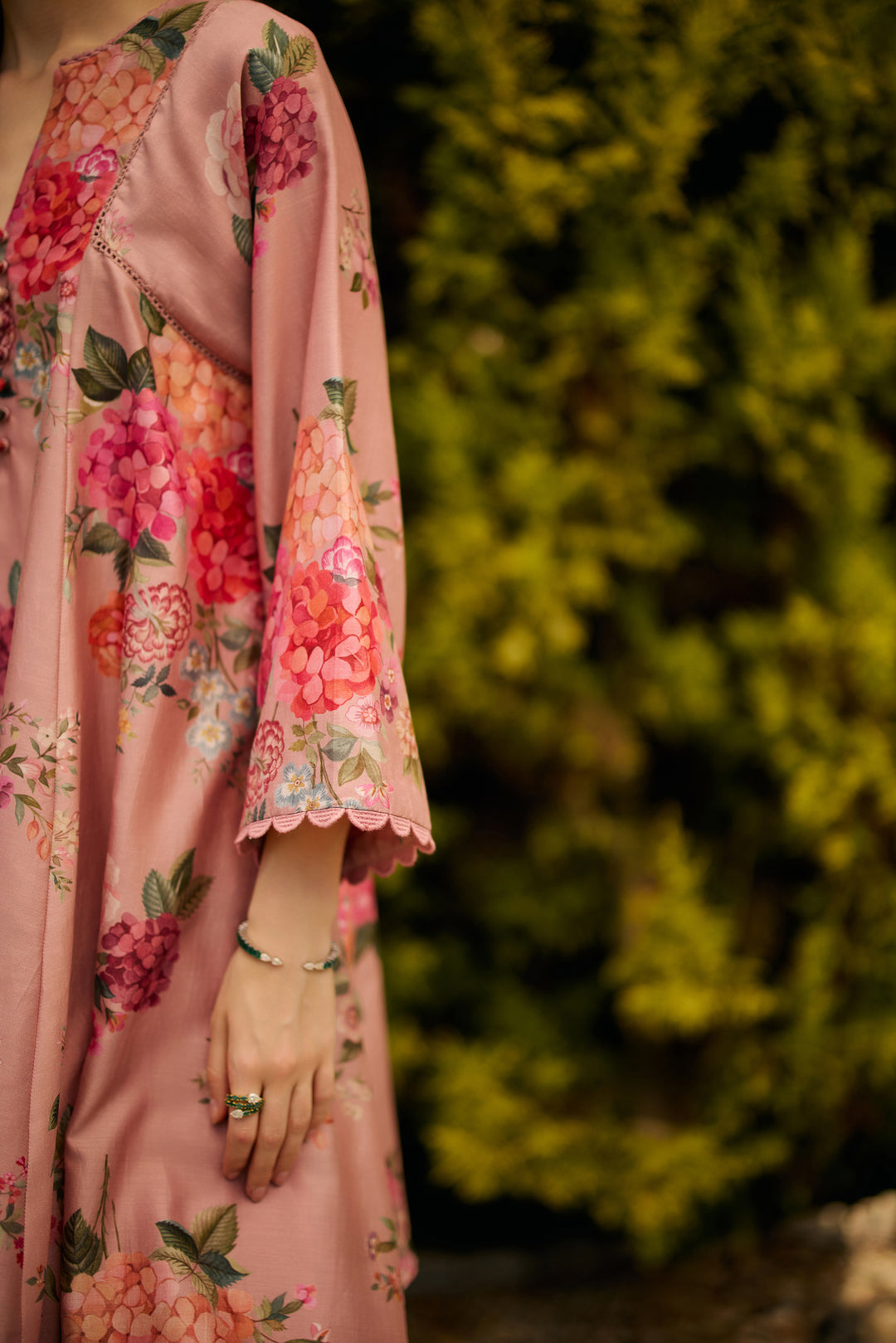 Dusky Pink Floral Print