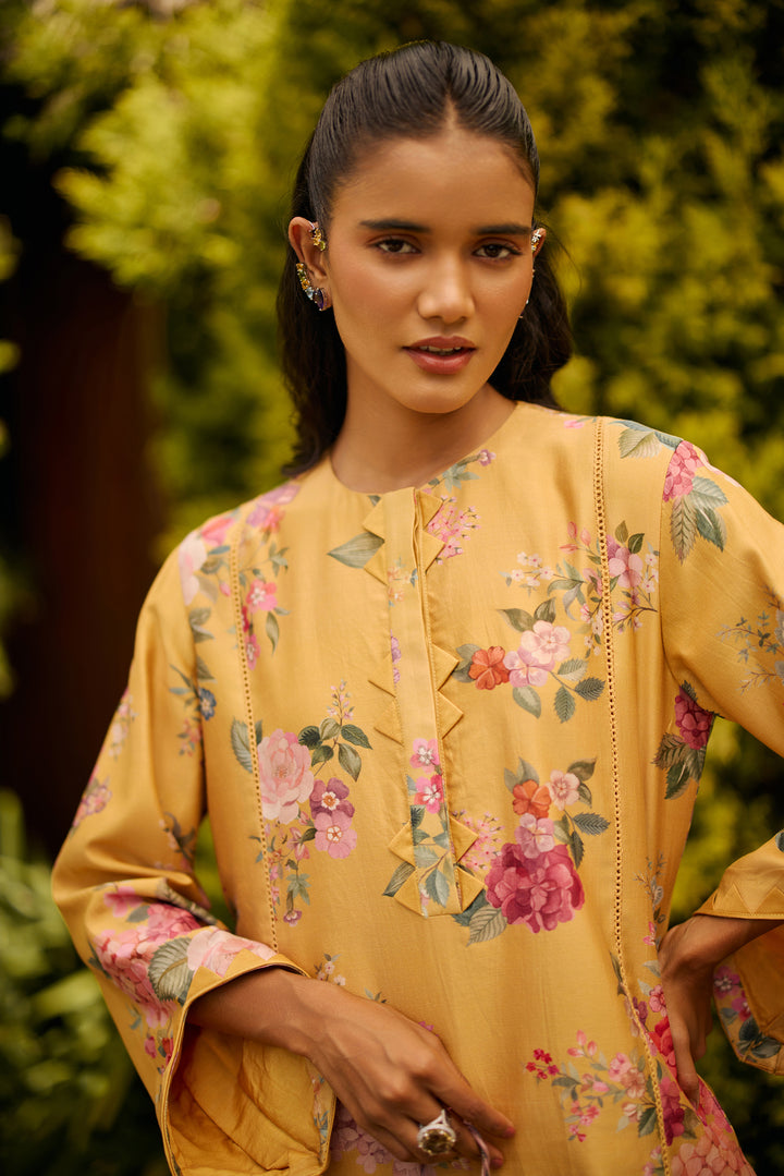 Yellow Floral Print