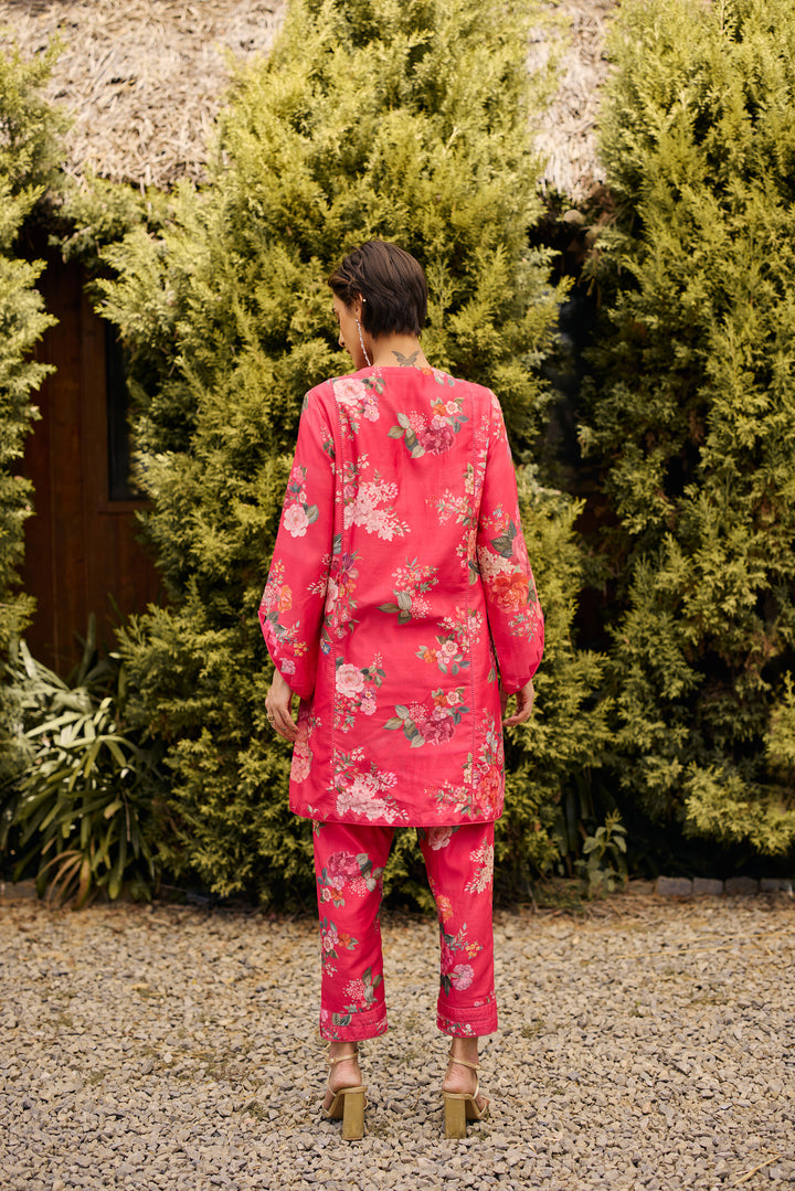 Fuschia Floral Print