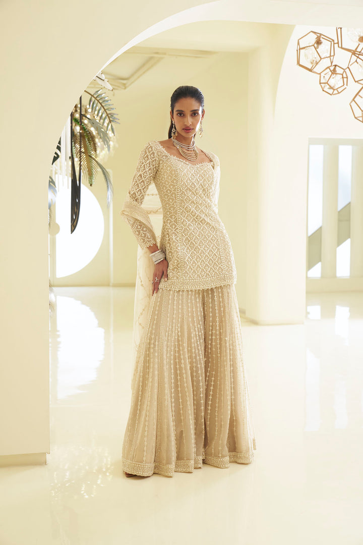 Nude Dori Sharara Set